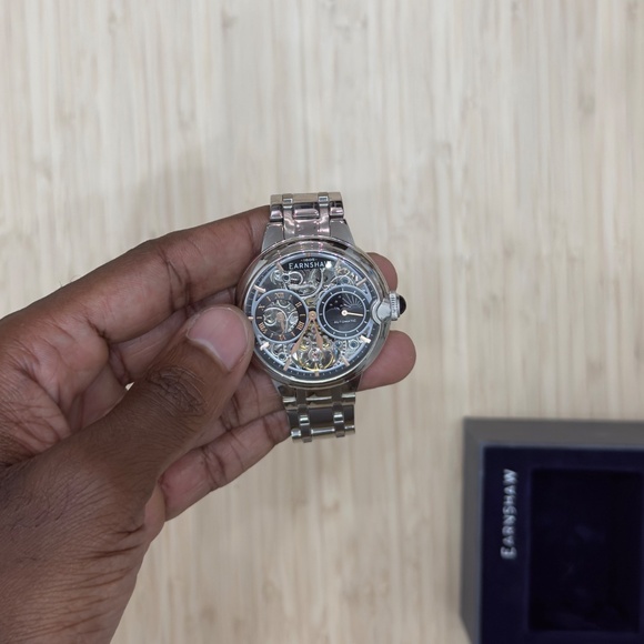 Thomas Earnshaw - BARALLIER - DUAL TIME SUN MOON OPEN HEART AUTOMATIC - Picture 4 of 9